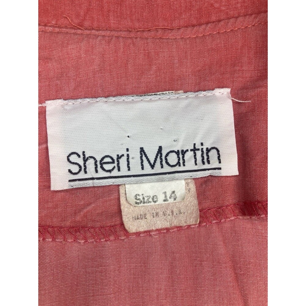 80s Sheri Martin Womens 14 Pant Suit Skorts 2 Piece Rose Pink Y2K Friends Office - Picture 8 of 13